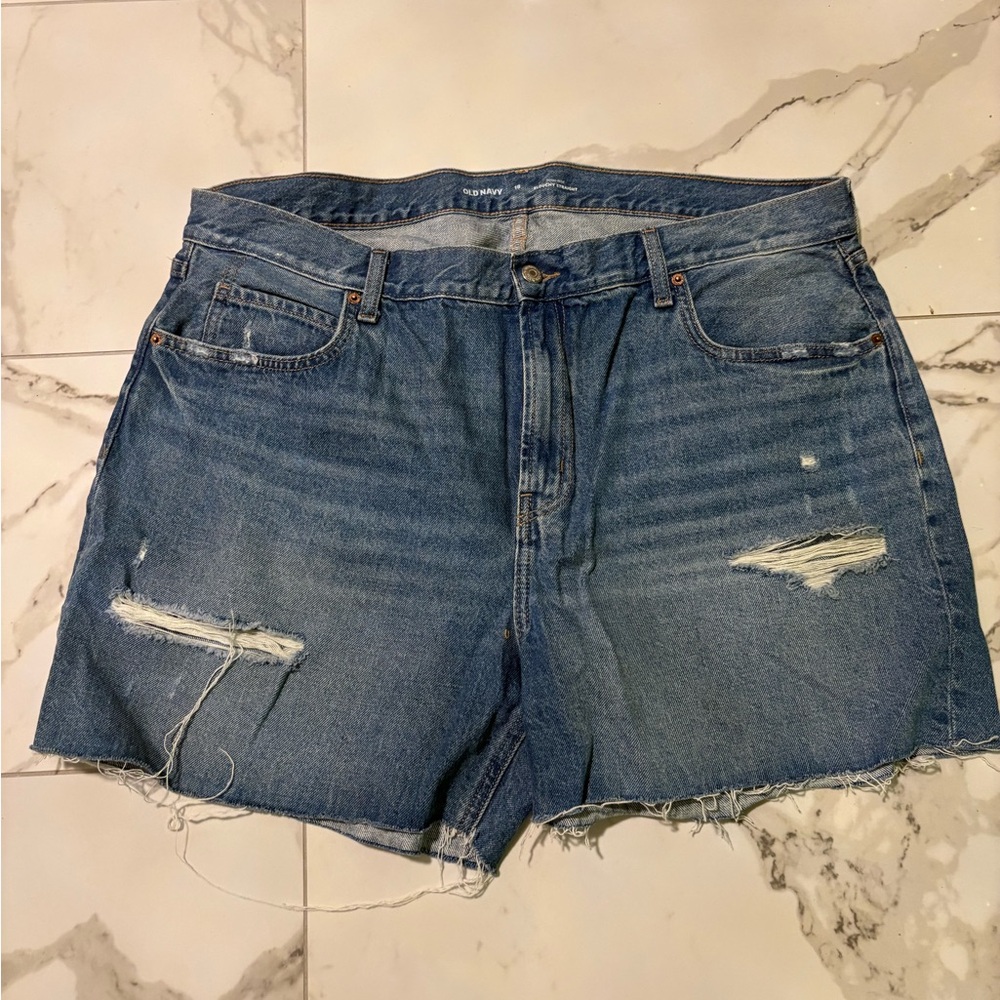 Old Navy Distressed Blue Jean Shorts